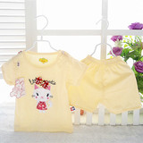 1-3岁女宝宝夏装套装女童短袖短裤两件套装甜美婴儿童装夏季衣服