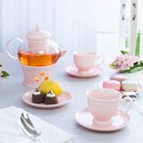 花茶茶具套装玻璃花草茶具加热泡花茶壶套装过滤欧式花茶壶水果茶