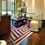 新中式现代简约样板间家用手工地毯客厅沙发茶几卧室床边榻榻米垫