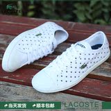 [现货] LACOSTE法国鳄鱼 香港正品代购 休闲系带女鞋帆布鞋