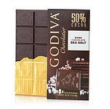 美国代购Godiva歌帝梵50%海盐黑巧克力排块 100G  买3包邮