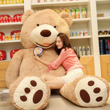 美国大熊毛绒玩具公仔2.6米巨型泰迪熊2米抱抱熊1.6米布娃娃女生