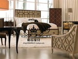 美式实木床地中海后现代布艺软包双人床简欧床1.5/1.8米卧室家具