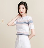 韩国代购进口正品16年夏季新款女装百搭舒适薄款针织短袖打底衫