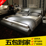 布床布艺床可拆洗双人床简约现代小户型1.8米主卧气动储物软包床