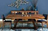 美式家居餐桌做旧 复古家居实木餐桌椅组合做旧loft办公桌会议桌