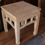 厂家直销 现货销售 休闲小凳 正方凳子 方凳 实木 老榆木 可定制