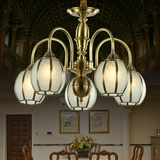 欧式吊灯全铜灯客厅餐厅卧室地中海美式田园简欧复古创意北欧灯具