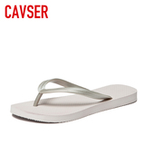CAVSER夏季时尚欧美男女式夹脚人字拖鞋平底凉拖鞋情侣沙滩鞋子