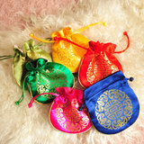 中国特色织锦缎绸缎荷包束口包抽绳包喜糖包送老外事礼品小礼物