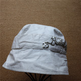 丽婴房女宝女童春夏渔夫帽可爱纯棉遮阳帽沙滩帽太阳帽
