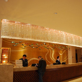 现代时尚简约长方形客厅水晶灯酒店大堂工程水晶吊灯具LED吸顶灯
