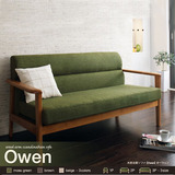 日式风格小户型布艺沙发 简约现代宜家单双三人实木扶手北欧沙发
