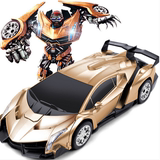 充电变形金刚玩具合金版兰博基尼遥控车汽车人模型机器人儿童玩具