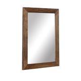 北欧卫生间挂镜壁挂穿衣镜 简约卧室实木方形化妆镜梳妆台镜子