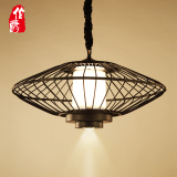 铁艺鸟笼子灯餐厅灯走廊阳台酒店茶楼会所创意个性现代新中式吊灯