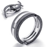潮流男式钛钢变形戒指不锈钢变形酷戒指