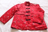 老旧棉袄收藏七八十年代道具对襟提花缎子棉袄MA2425八次新
