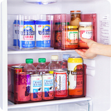 创意透明冰箱食品分类储物盒 浴室化妆品收纳盒 厨房杂物整理盒