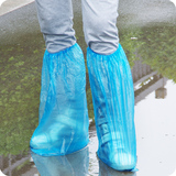 高筒一次性鞋套 加厚塑料男女士防雨鞋套 防滑漂流雨天防水鞋套