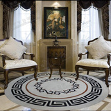时尚现代欧式宜家圆形地毯客厅茶几书房地毯卧室玄关手工地毯定制