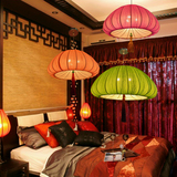 新中式古典吊灯 海洋布艺南瓜灯具 客厅卧室 酒店茶楼工程装饰灯