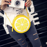 韩国2016新款可爱水果夏日柠檬小圆包女士学生软妹时尚单肩斜跨包