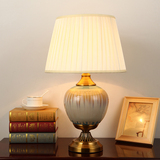景德镇陶瓷台灯新中式地中海卧室床头书房装饰宜家创意台灯