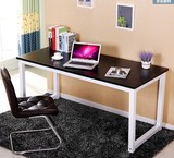 包邮钢木电脑桌宜家书桌子办公桌双人写字桌台式家用餐桌椅子组合