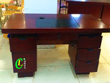 南京现货1.2米1.4米1.6米木皮油漆老板办公桌简约现代写字电脑桌