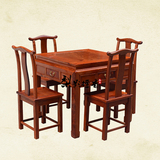 缅甸花梨木四方餐桌 大果紫檀棋牌 实木饭桌 红木八仙桌 实木餐台