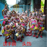 2016新款儿童苗族演出服装彝族舞蹈少数民族服表演服女童特价