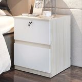 简约床头柜现代 简易储物柜 组装边角柜卧室收纳柜子实木色特价