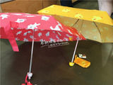 韩国代购LINE FRIENDS布朗熊 可妮兔 五折迷你便携雨伞 折叠伞