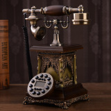 新款高档仿古电话机欧式复古电话机实木电话机创意电话机座机