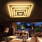LED现代吸顶灯卧室灯温馨客厅灯具大气简约正方形亚克力别墅灯饰