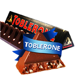 瑞士进口 Toblerone瑞士三角黑巧克力含蜂蜜及巴旦木糖50g 临期