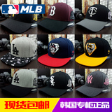 男女NY棒球帽韩国帽子大码MLB球员版潮帽户外出游鸭舌帽现货包邮