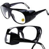新款电焊眼镜 白色透明玻璃眼镜 焊工防护护目镜 劳保防风镜批发