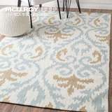麦克罗伊进口羊毛美式现代简约北欧客厅沙发茶几毯卧室床边毯地毯