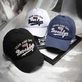 美国刺绣Brooklyn棉布棒球帽子男女青年夏季防晒鸭舌帽逛街遮阳帽