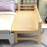 拼接床加宽床实木床加宽护栏儿童床定做实木床松木简约双人床架床