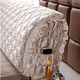 布艺夹棉床头罩  皮床床头套1.5m 1.8m 2米床靠背 防尘罩加厚