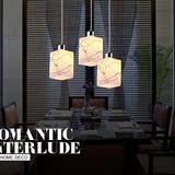 现代简约时尚客厅卧室灯田园欧式单头餐厅灯吧台水晶led三头吊灯