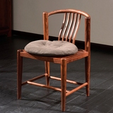 新中式红木茶椅刺猬紫檀休闲椅老板椅花梨木书房家具现代新中式椅