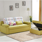 创意多功能折叠沙发床1.8宜家实木时尚简约储物布艺小户型沙发床