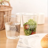 创意zakka韩式清新风灯工玻璃早餐杯子北欧简约风格牛奶杯果汁杯