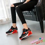 正品代购NIKE AIR MAX90黑白奥利奥全白泼墨迷彩气垫男跑步鞋女鞋