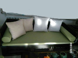 飘窗垫定制棉麻亚麻窗台垫罗汉床垫新中式免漆沙发家具榻榻米特价