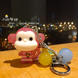 创意韩国卡通小猴子汽车钥匙扣猴年吉祥物挂件可爱包包挂饰礼物女